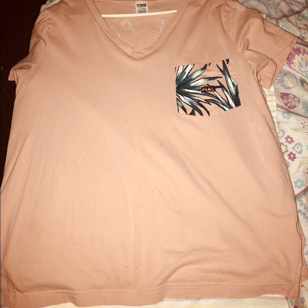 Tan and gold PINK (vs)shirt!